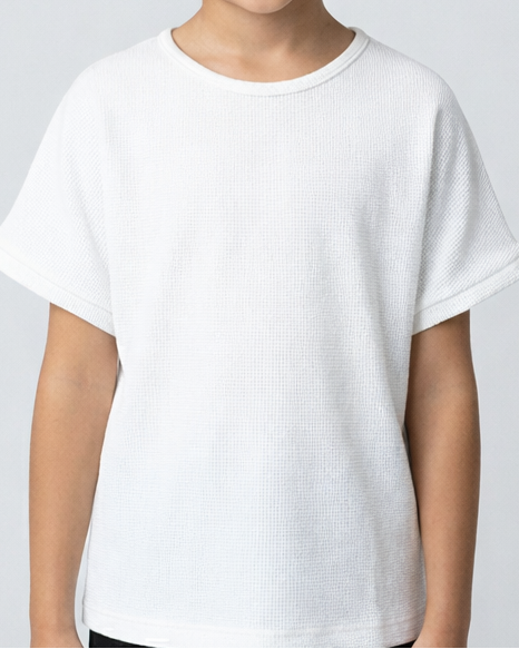 Girls Plain Half Sleeves T-Shirt