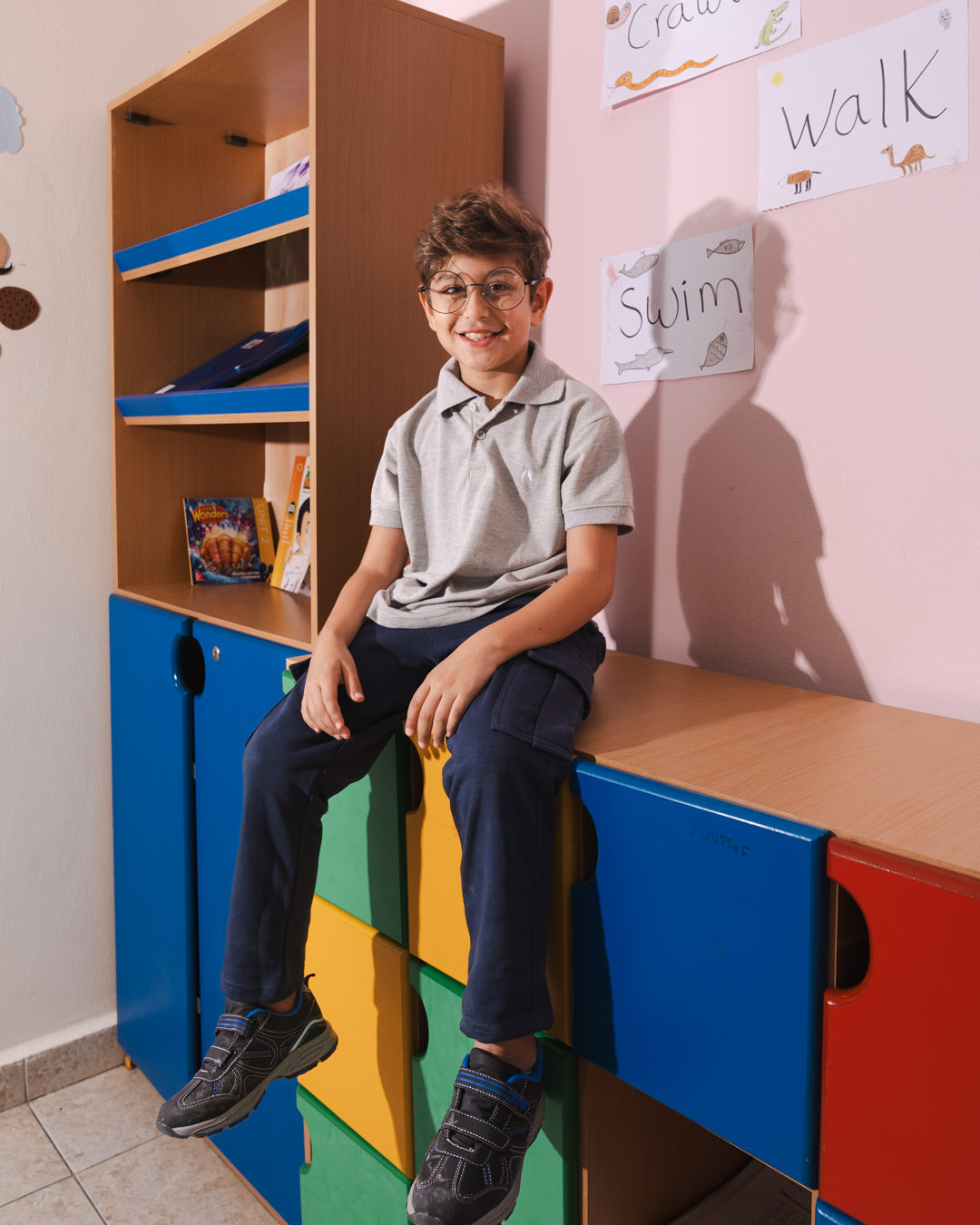 بنطلون واسع مع جيوب