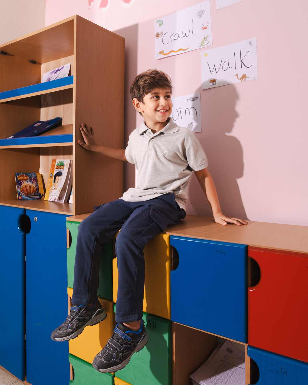 بنطلون واسع مع جيوب