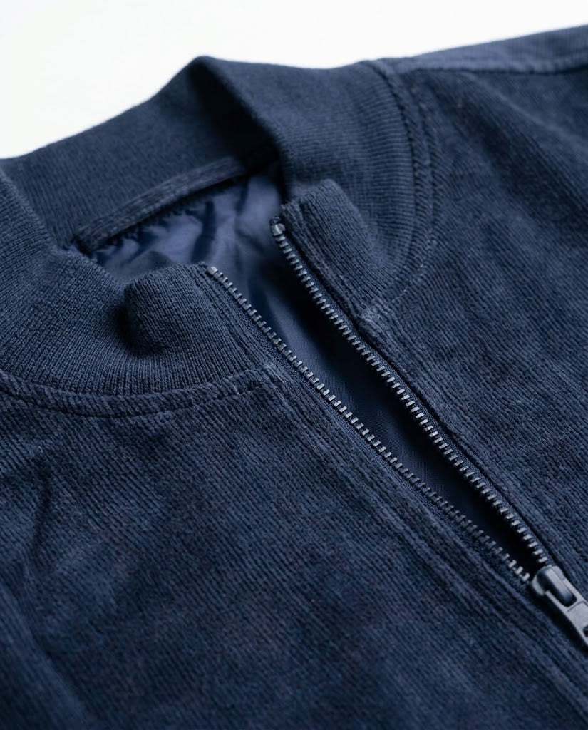 Men's Classic Suede Bomber Jacket