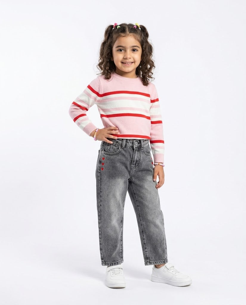 Girls Jeans Pant Baggy Fit