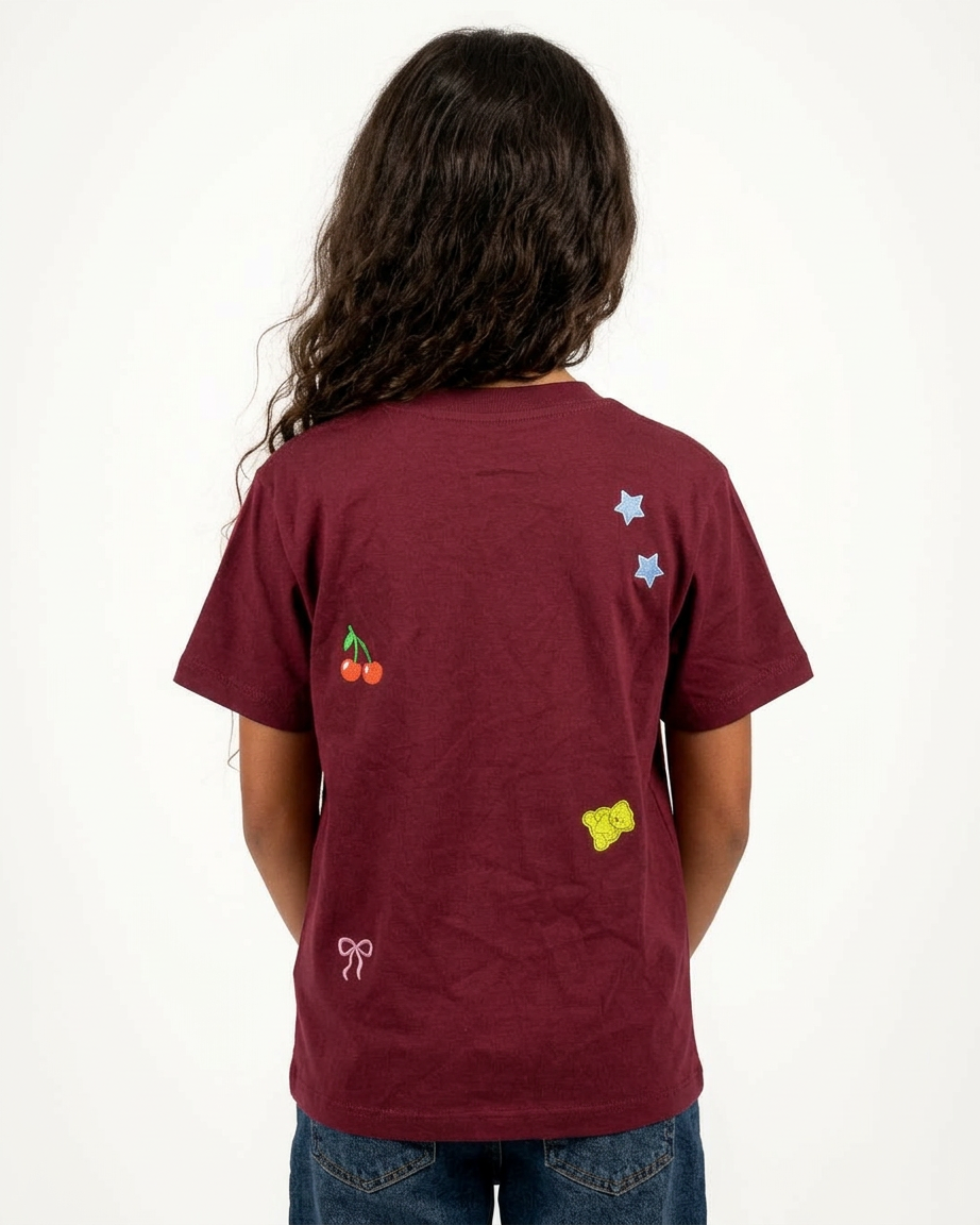 Girls Printed Besties Half Sleeves T-shirt