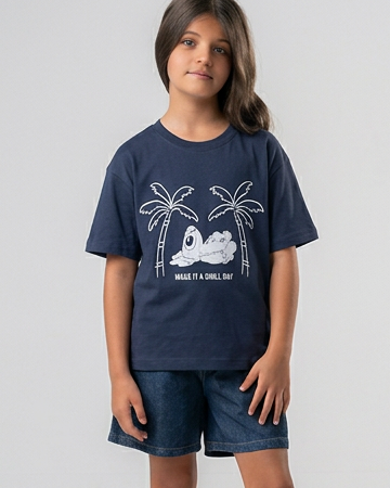 Girls Half Sleeves Printed Make It Achill Day