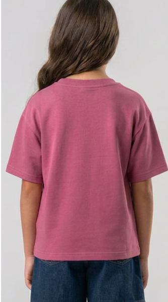 Girls Plain Half Sleeves T-Shirt