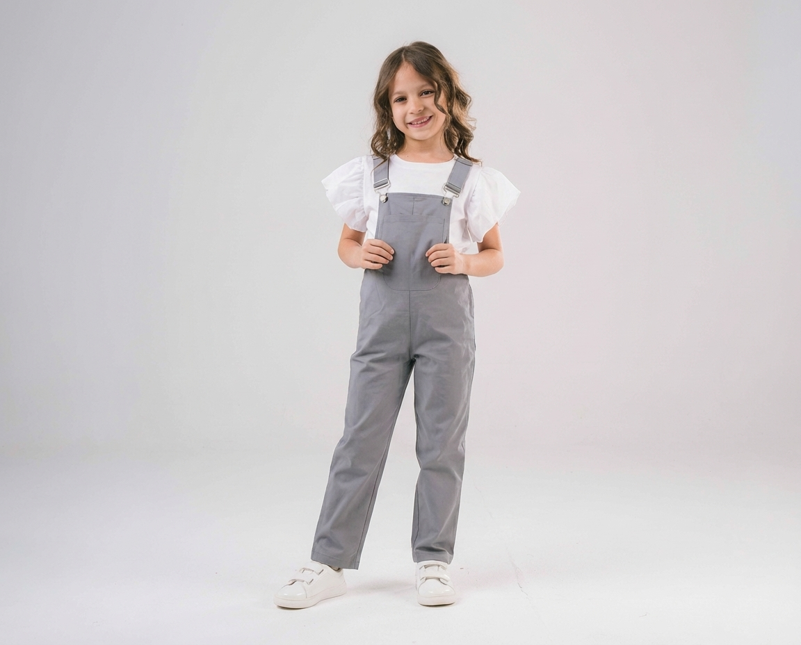 Girls Sleeves Jumpsuit