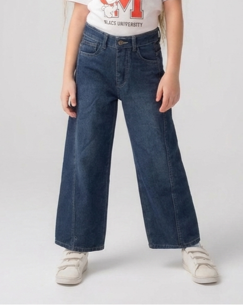 Girls Jeans Wide Leg Pant