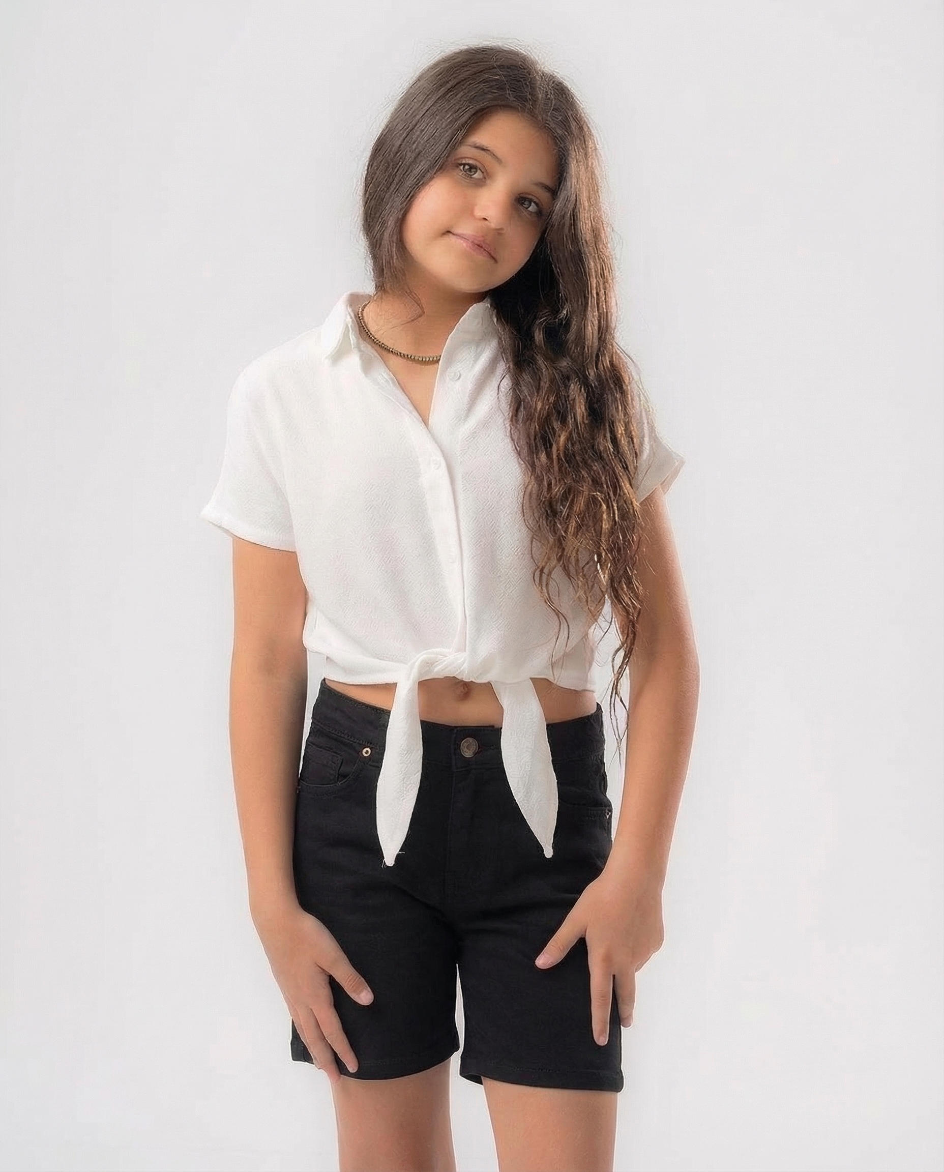 Girls Gabardine Short