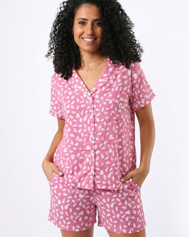Women Printed Half Sleeves Pyjama
