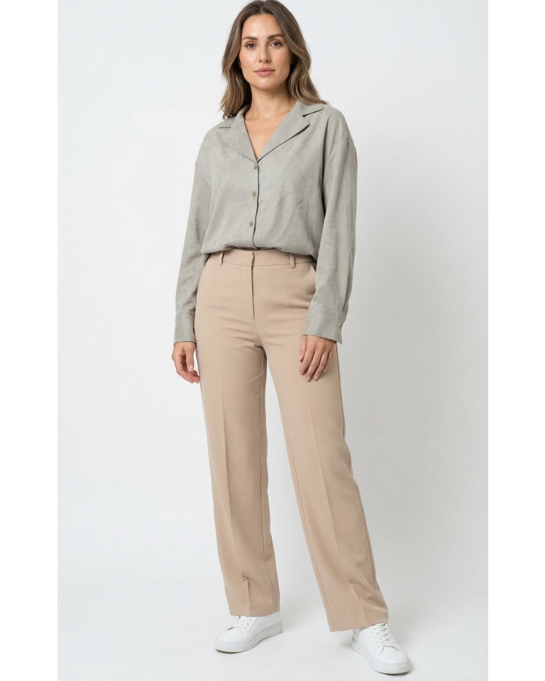 Women Plain Long Sleeves Blouse