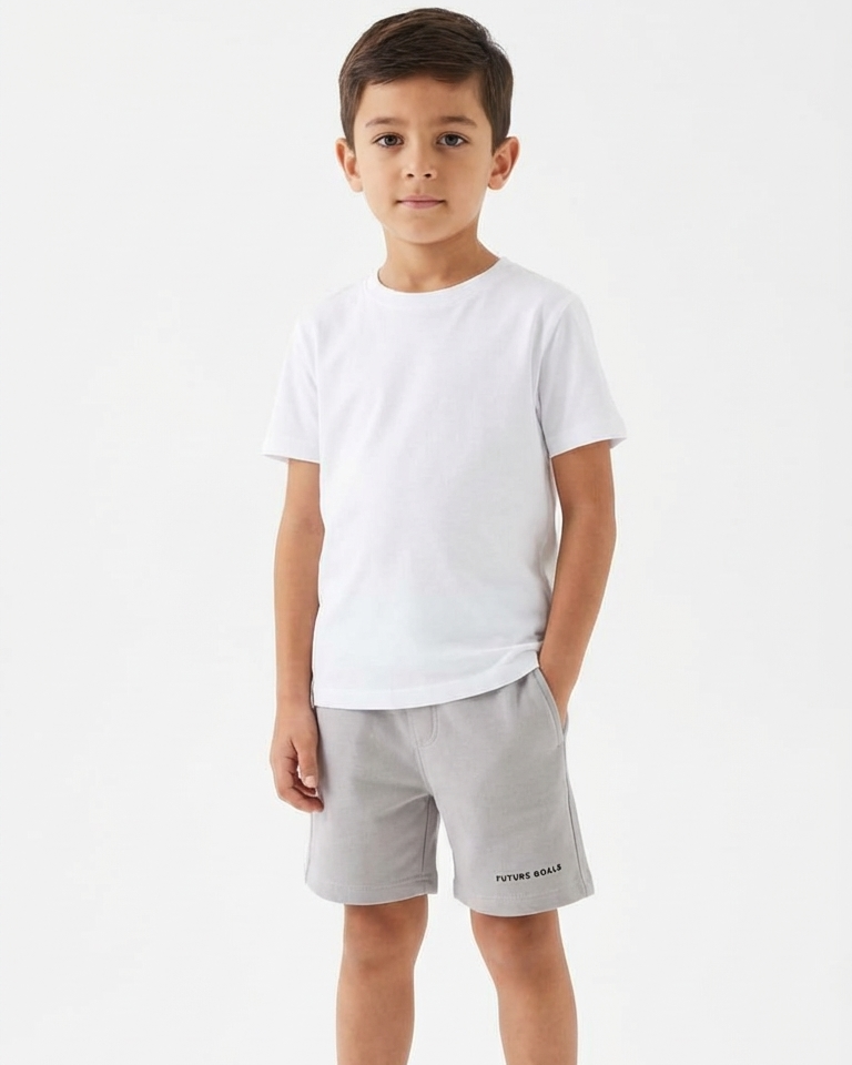 Boys Plain Summer Melton Short