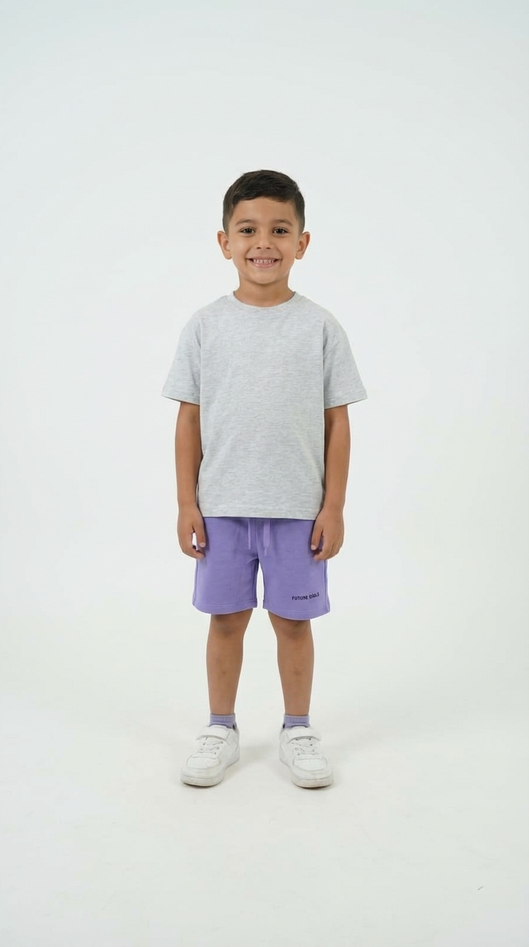 Boys Plain Summer Melton Short