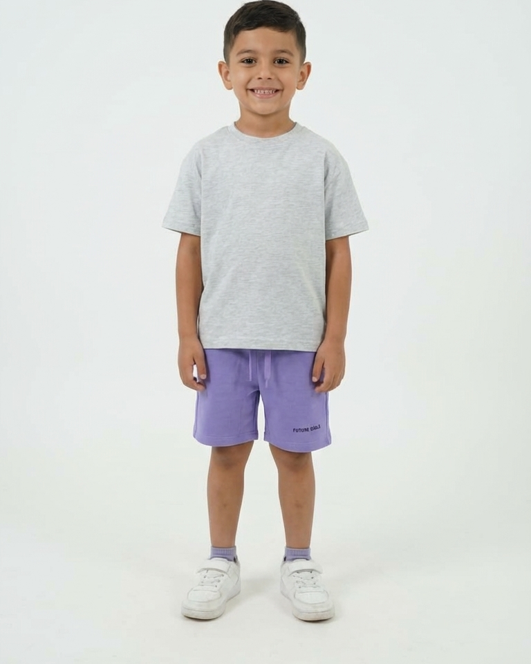 Boys Plain Summer Melton Short