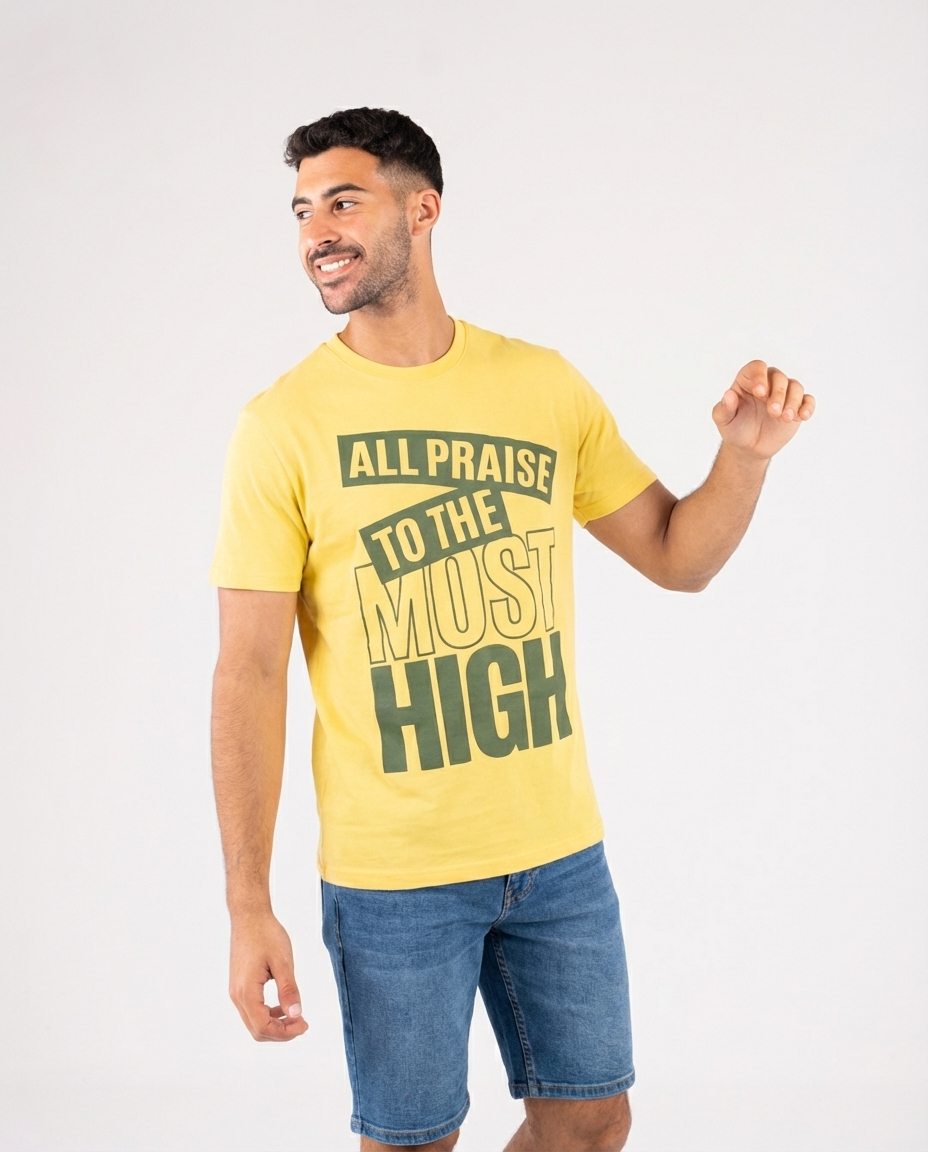 MEN PRINTED HALF SLEEVES T-SHIRT