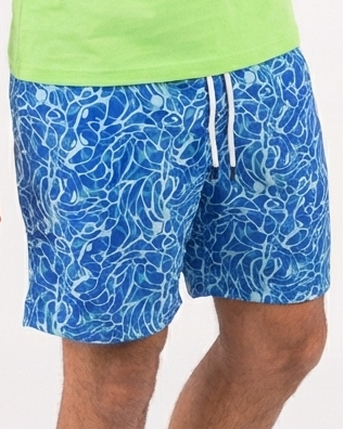 Men’s printed waterproof swim shorts