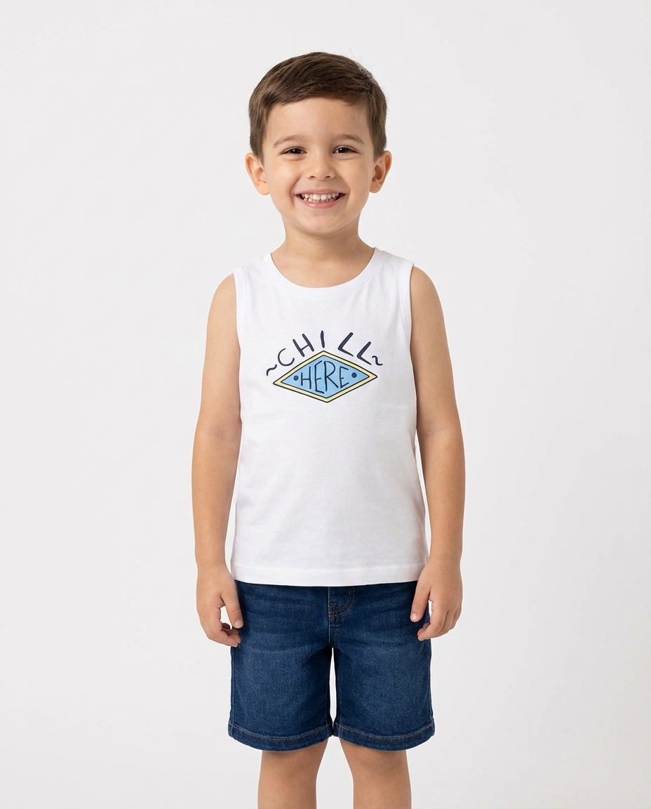 Boys Printed Here Cut T-shirt