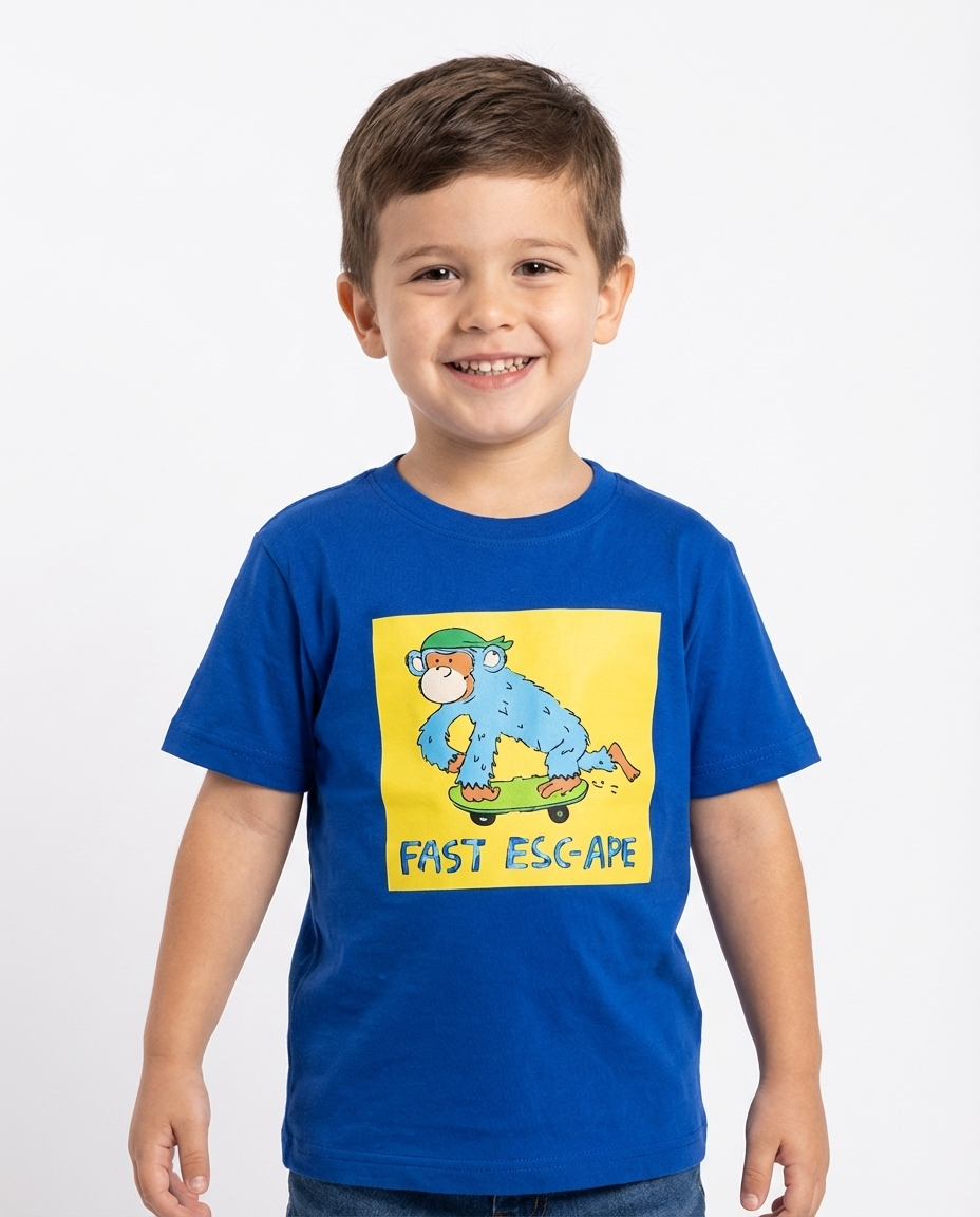 Boys Printed Half Sleeves T-shirt