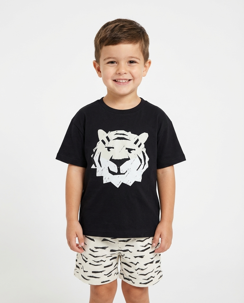 Boys Printed Half Sleeves Pyjama