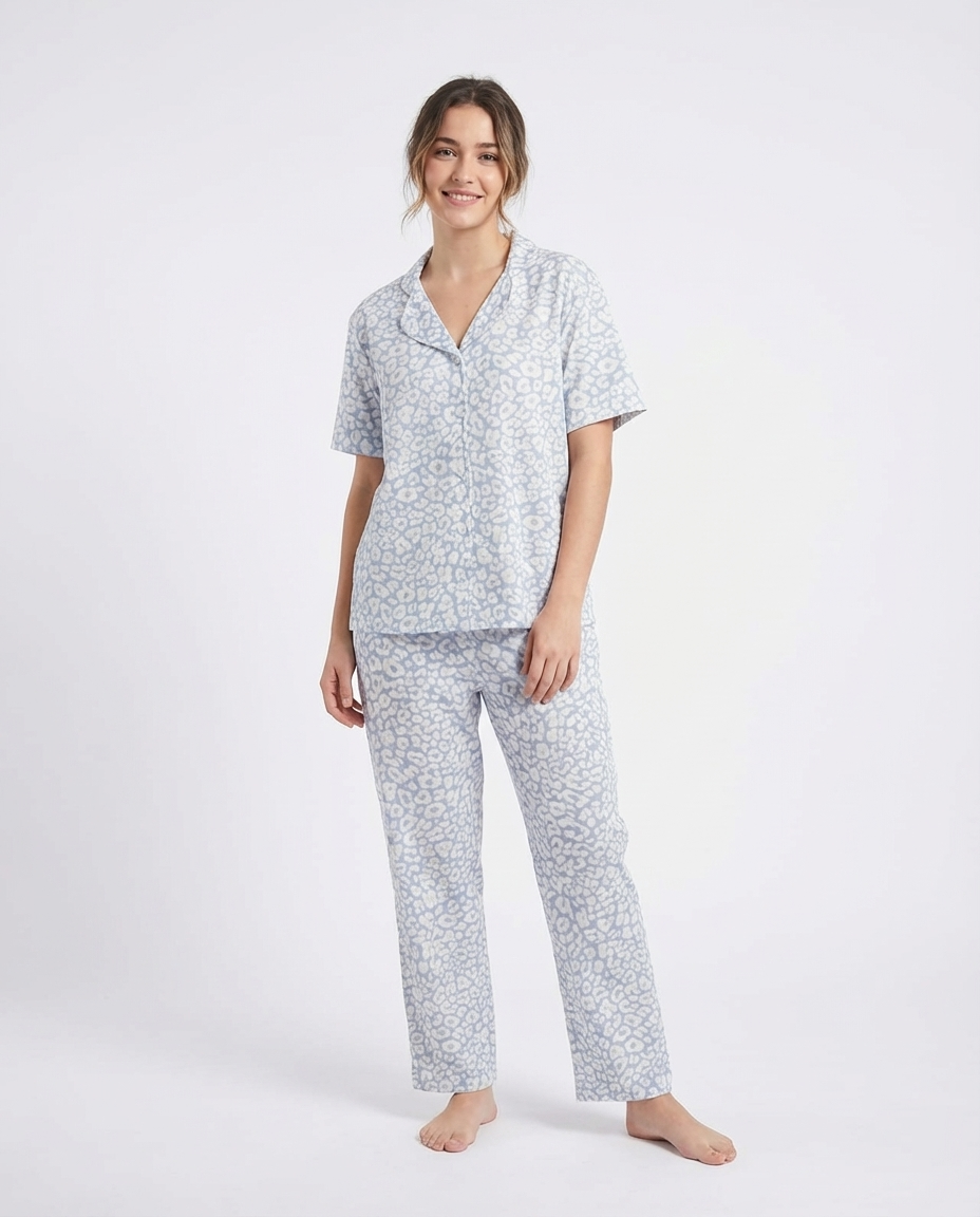 Women Short Sleeves Pyjama