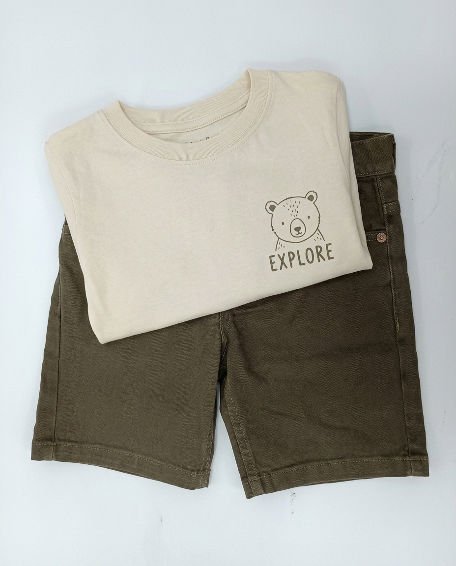 Boys Gabardine 5 Pocket Short
