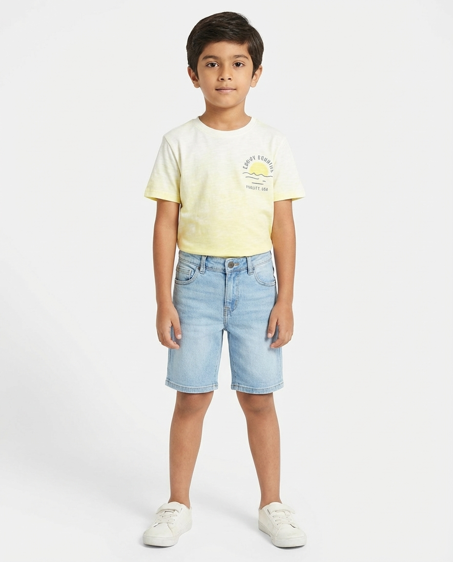 Boys Jeans With Pocket Short