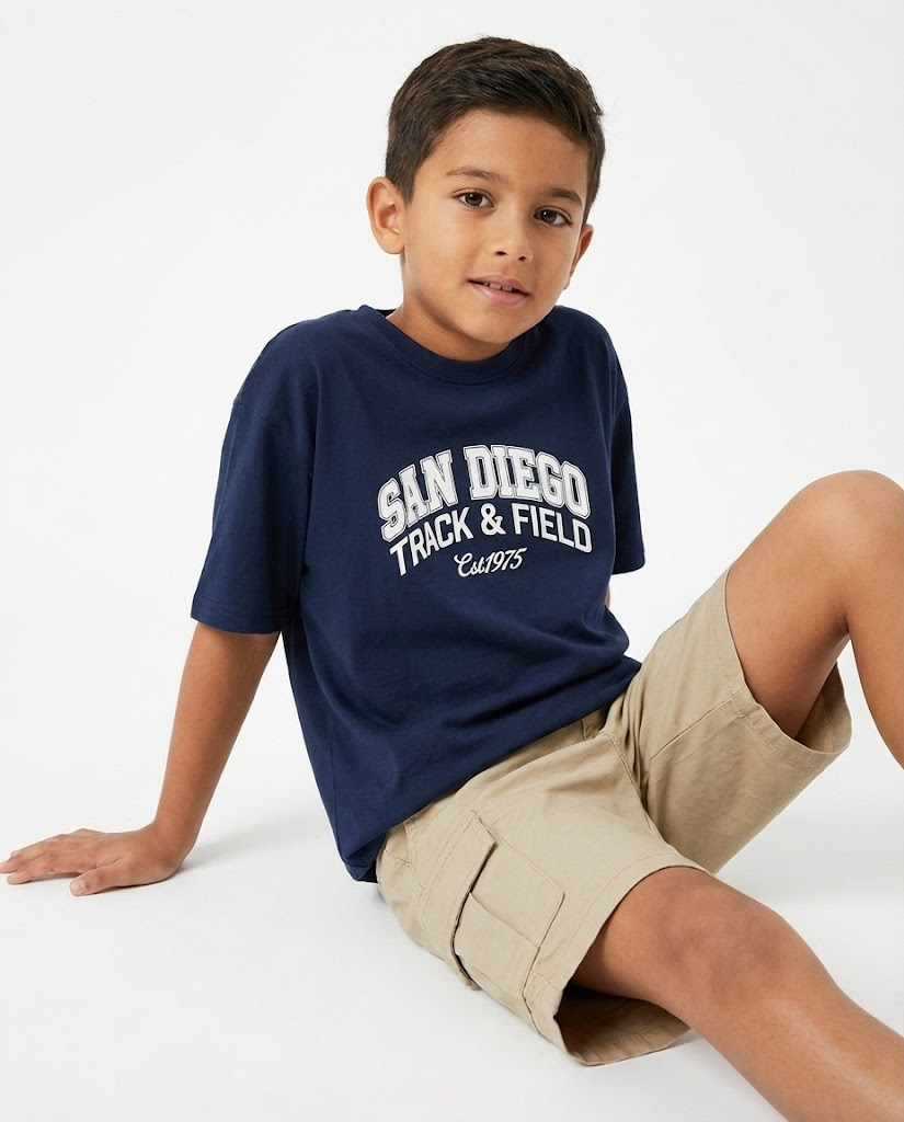 Boys Printed Half Sleeves T-shirt