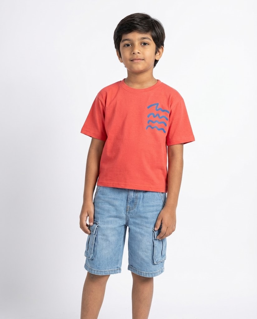 Boys Printed Half Sleeves T-shirt