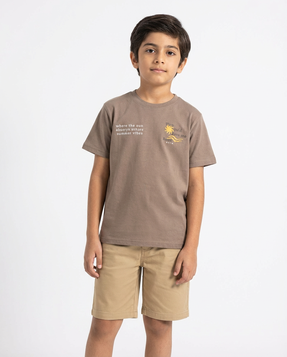 Boys Printed Half Sleeves T-shirt