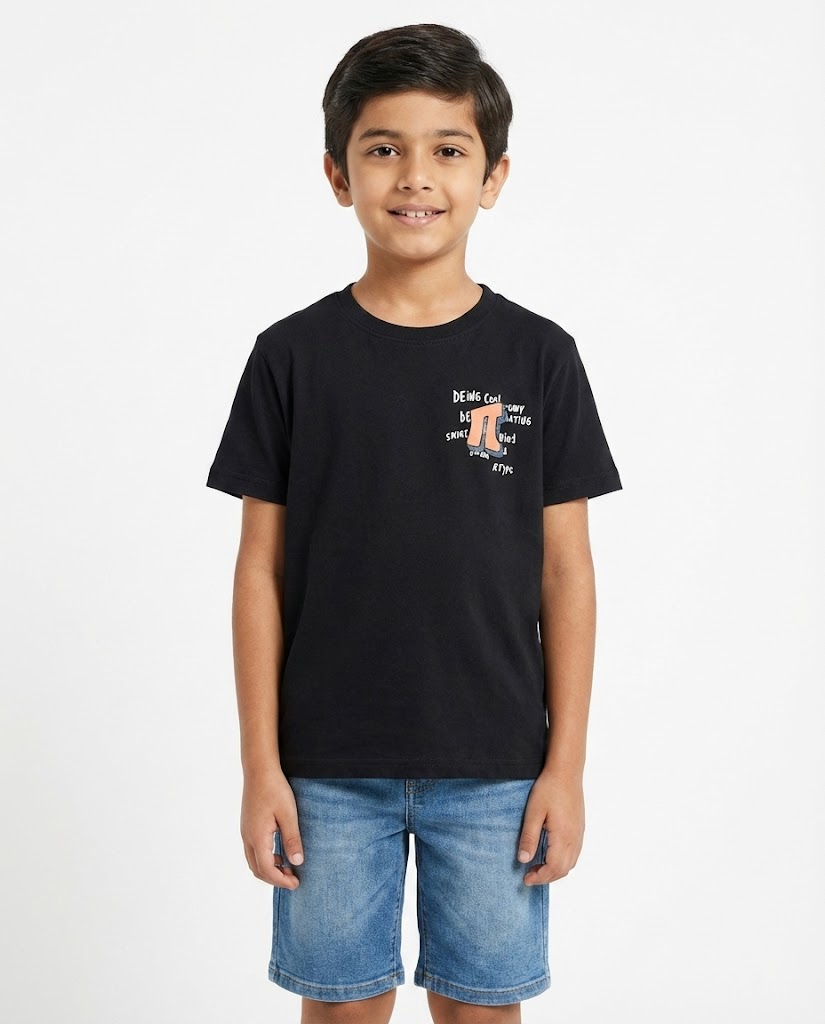 Boys Printed Being Cool T-Shirt Oversize
