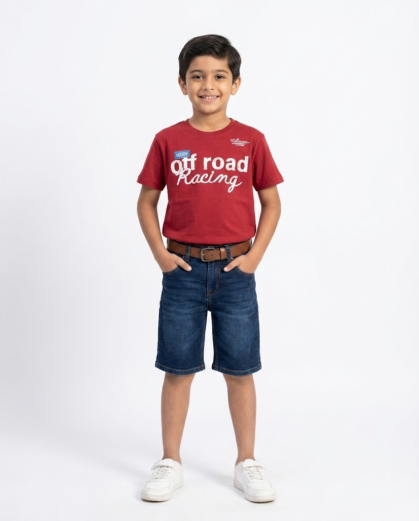 Boys Printed Racing T-Shirt