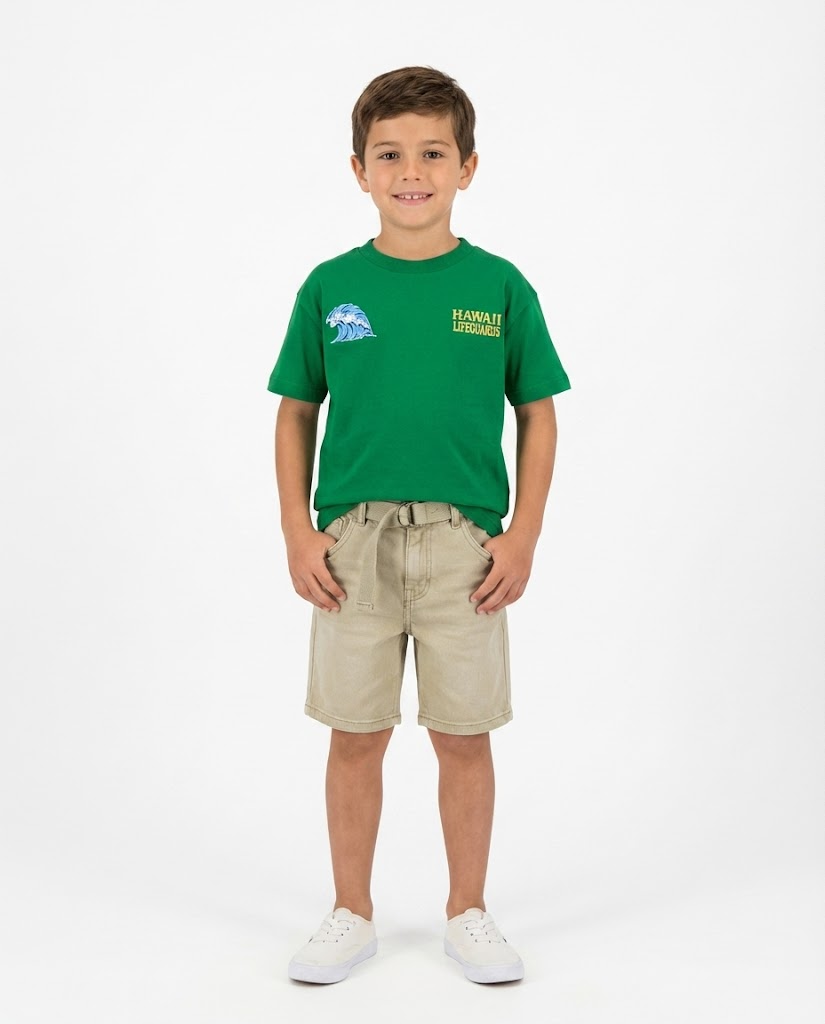 Boys Printed T-Shirt Hawaii Sunset