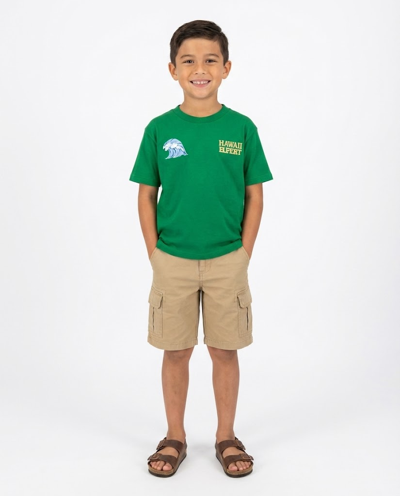 Boys Printed T-Shirt Hawaii Sunset
