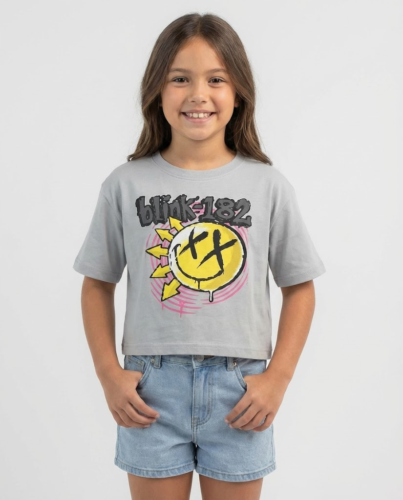 Girls Printed Half Sleeves T-shirt