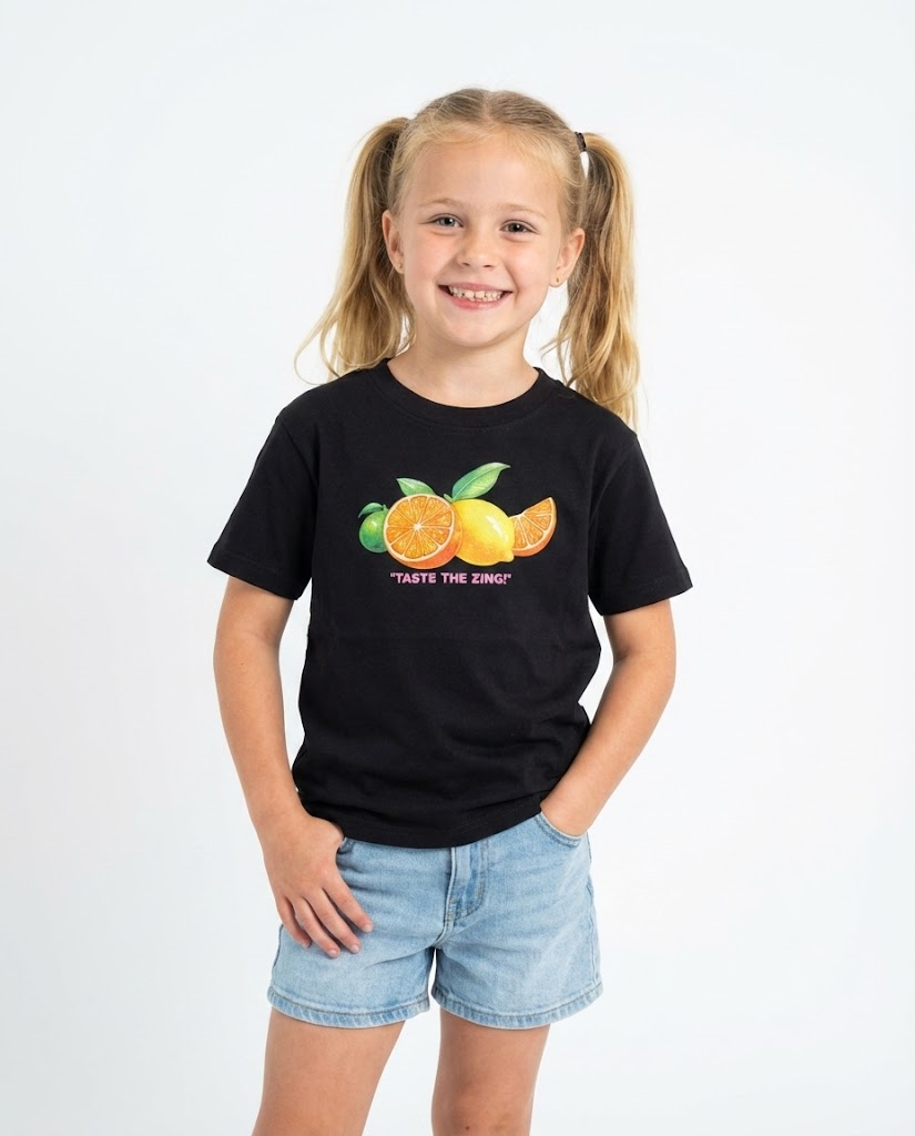 Girls Printed Half Sleeves T-shirt
