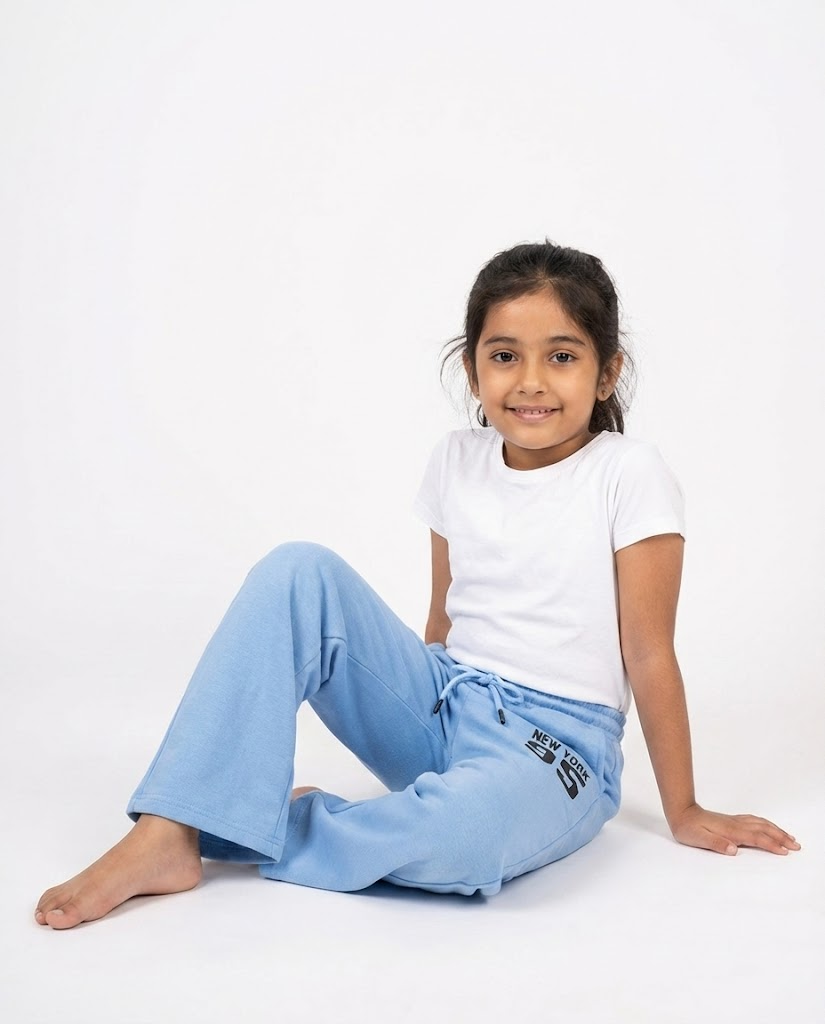 Girls Printed 95 Wide Leg Pant