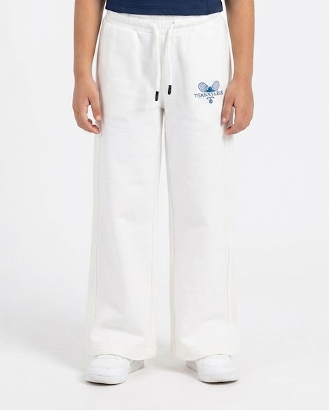 Girls Printed Stitch Summer Melton Wide Leg Pant