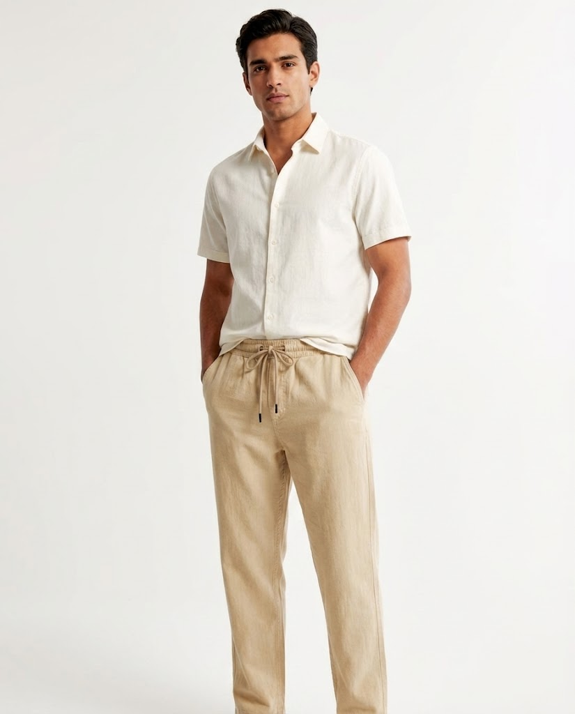 Men Linen Casual Pant