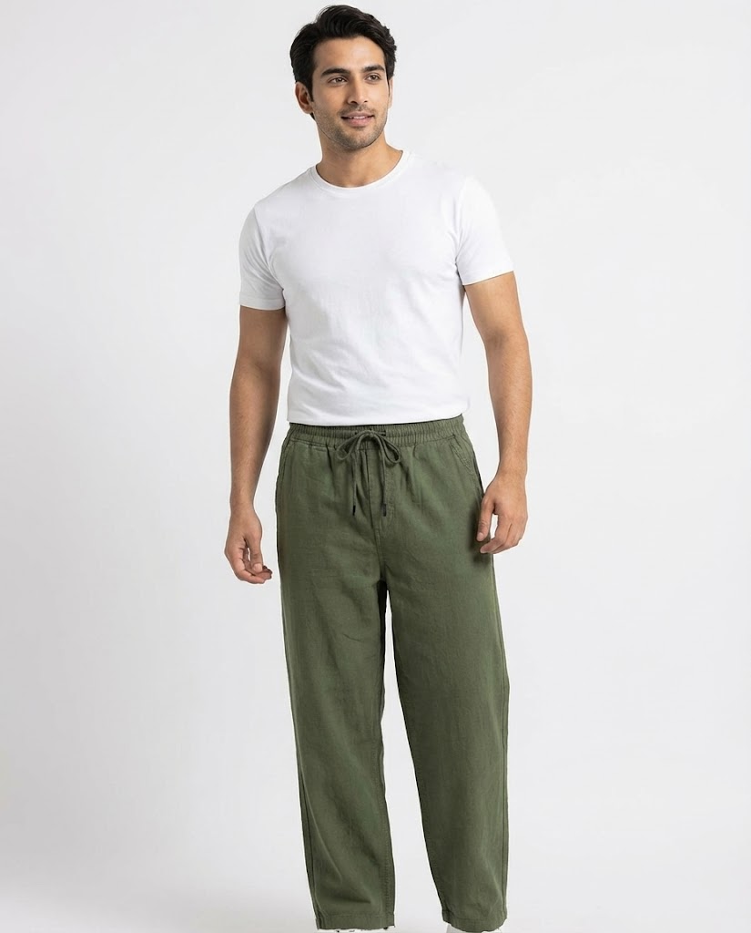 Men Linen Casual Pant