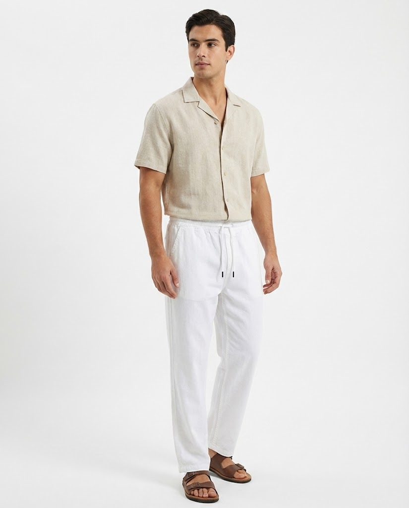 Men Linen Casual Pant