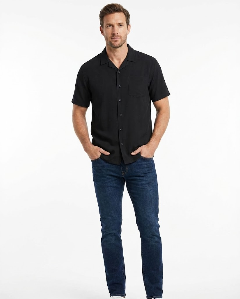 Men Casual Half Sleeves Shirt