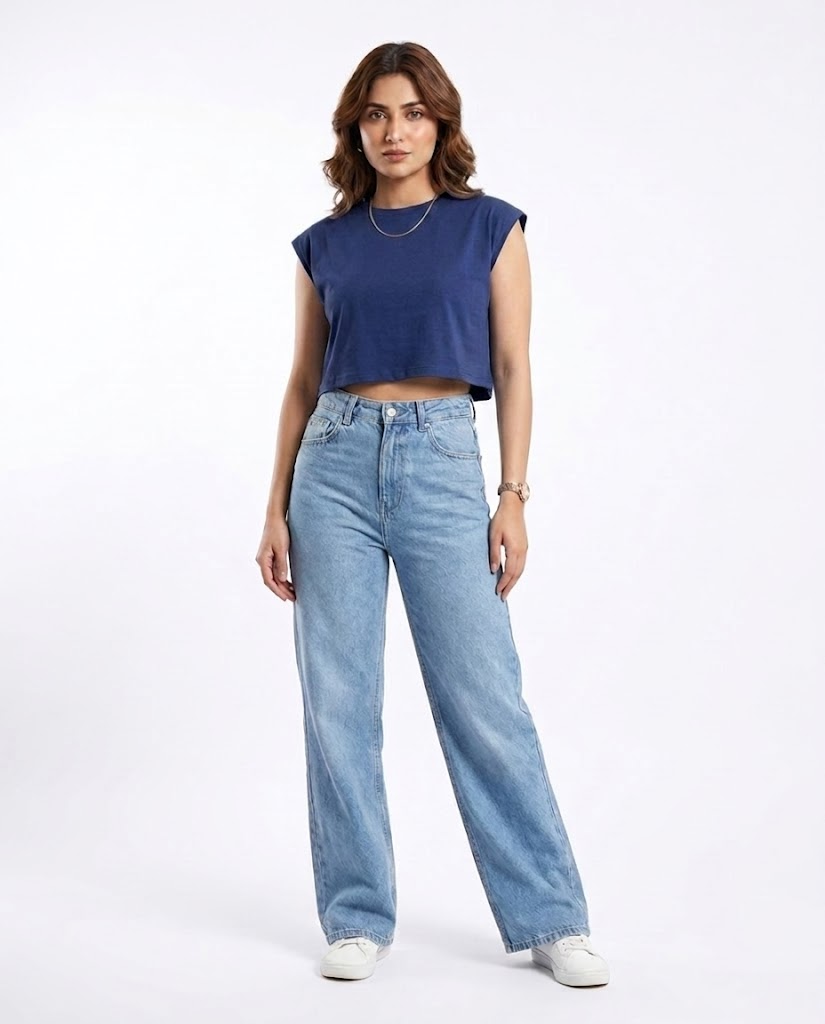 Women Plain Cap Sleeve T-Shirt