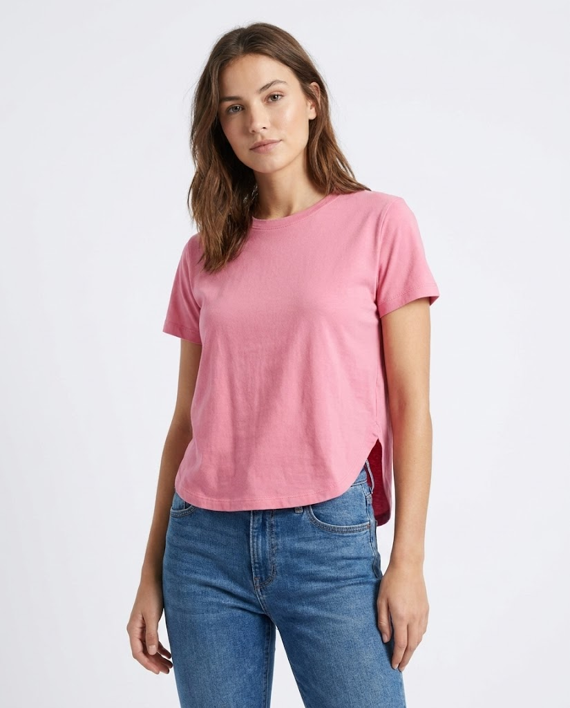 Women Plain Dildoran Half-Sleeve T-Shirt