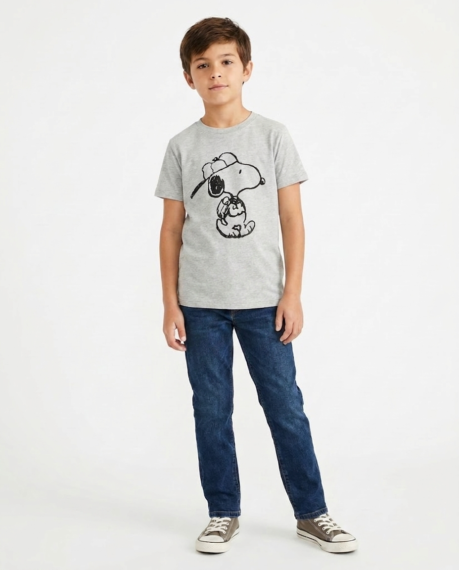 Boys Printed Snoopy T-Shirt