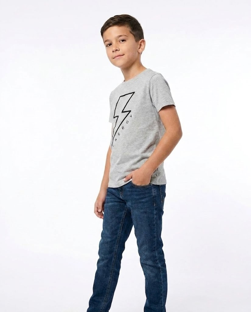 BOYS PRINTED ENERGY HALF SLEEVES T-SHIRT