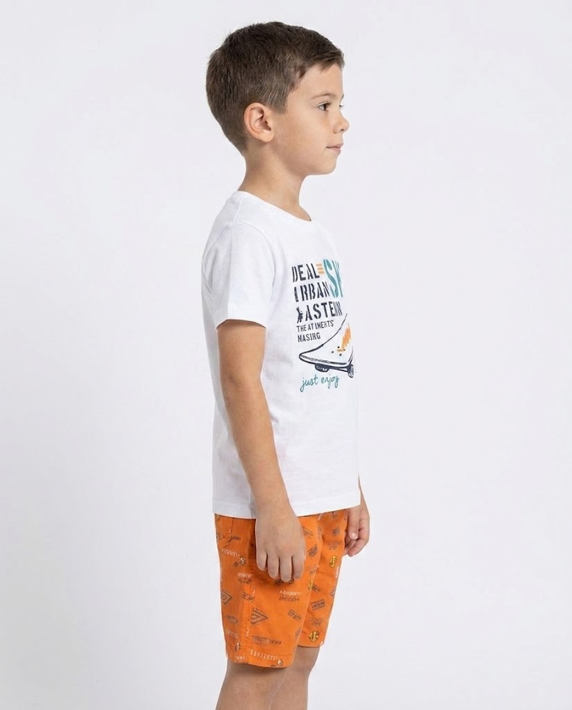 Boys Pajama Printed SK8 Top