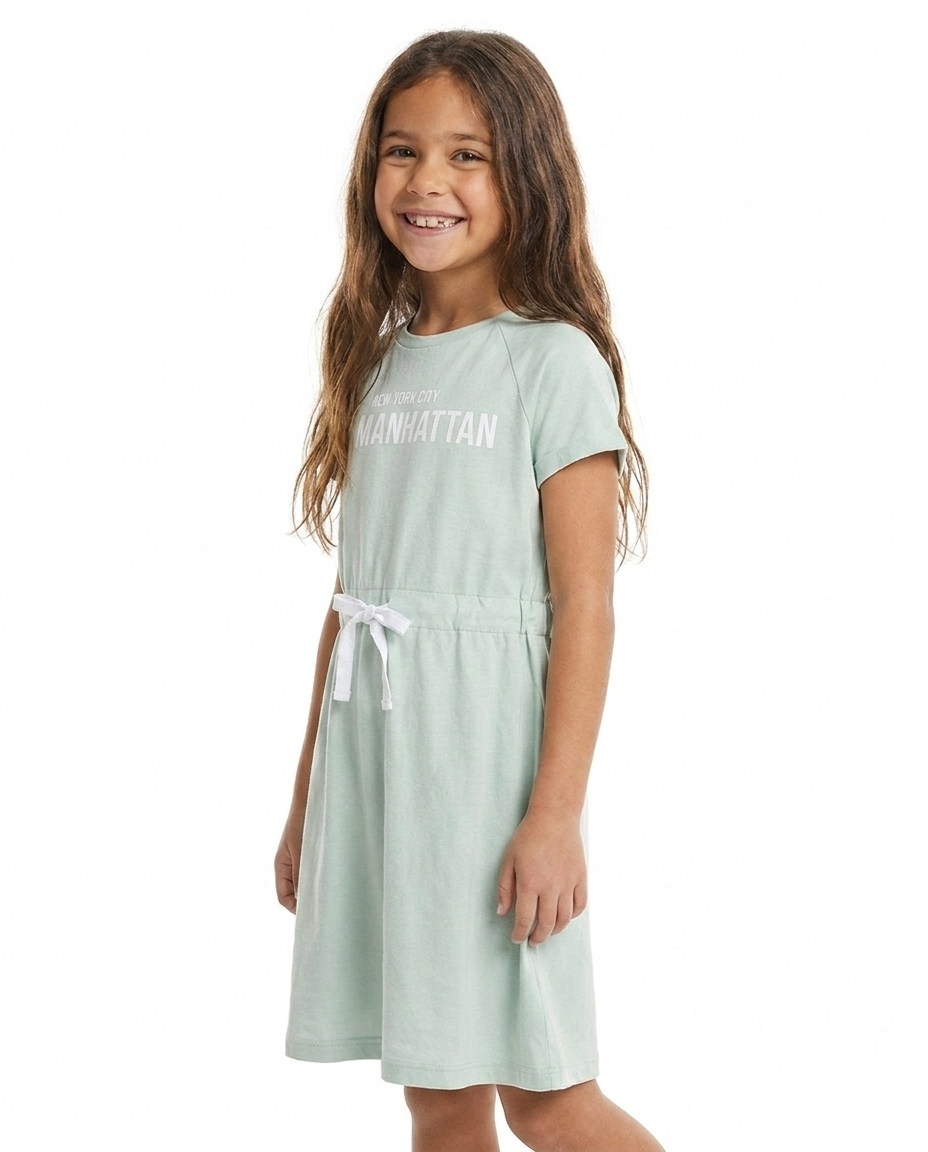 Girls Printed New York Dress
