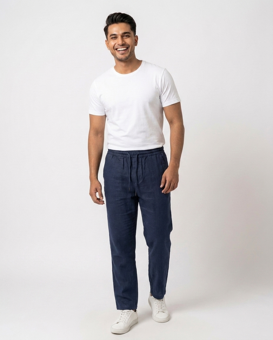Men Casual Linen Pant
