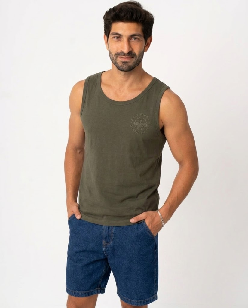 MEN PRINTED CUT T-SHIRT