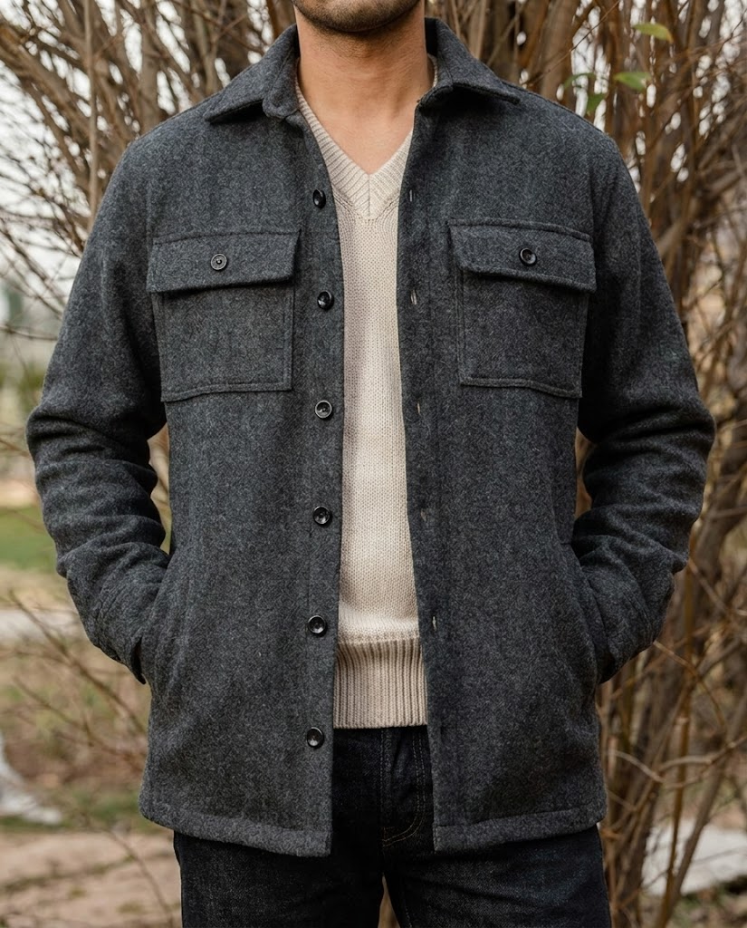 Pockets Men Overshirt