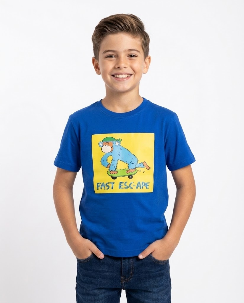 Boys Printed Half Sleeves T-shirt