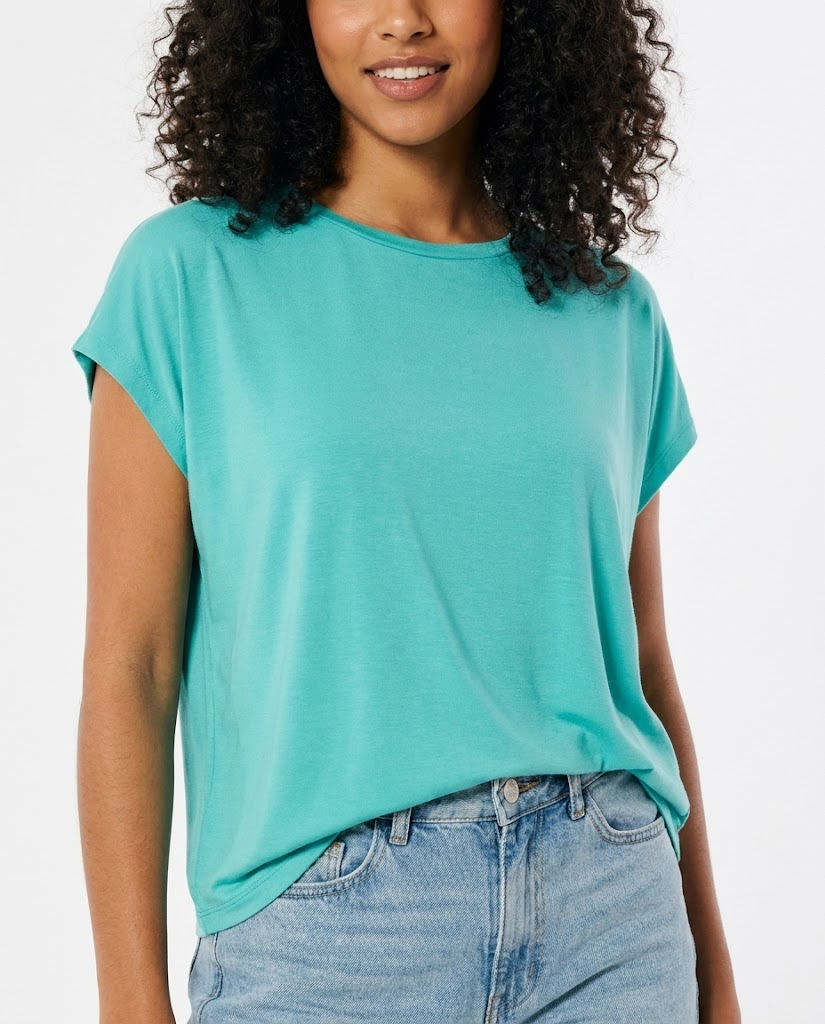 Women Plain Half-Sleeve T-Shirt